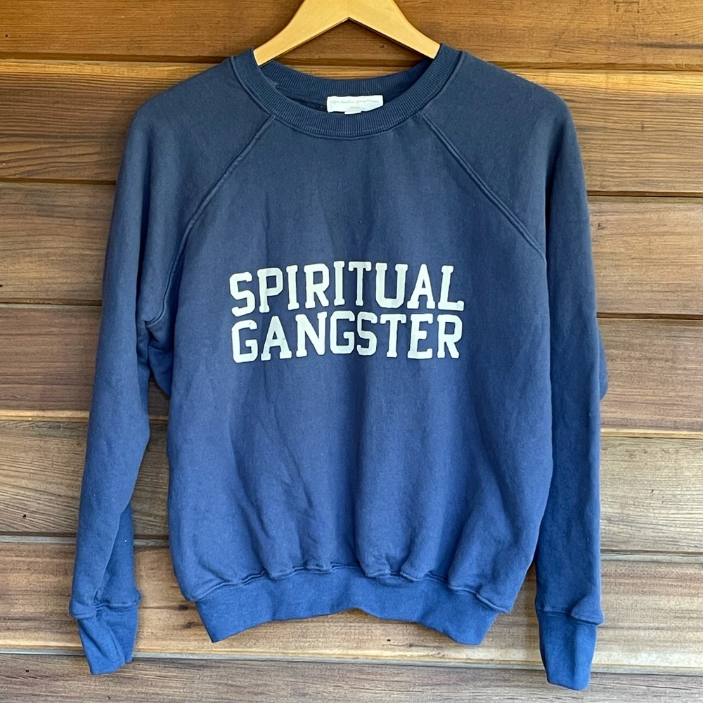 Spiritual Gangster Varsity Old School Sweatshirt XS